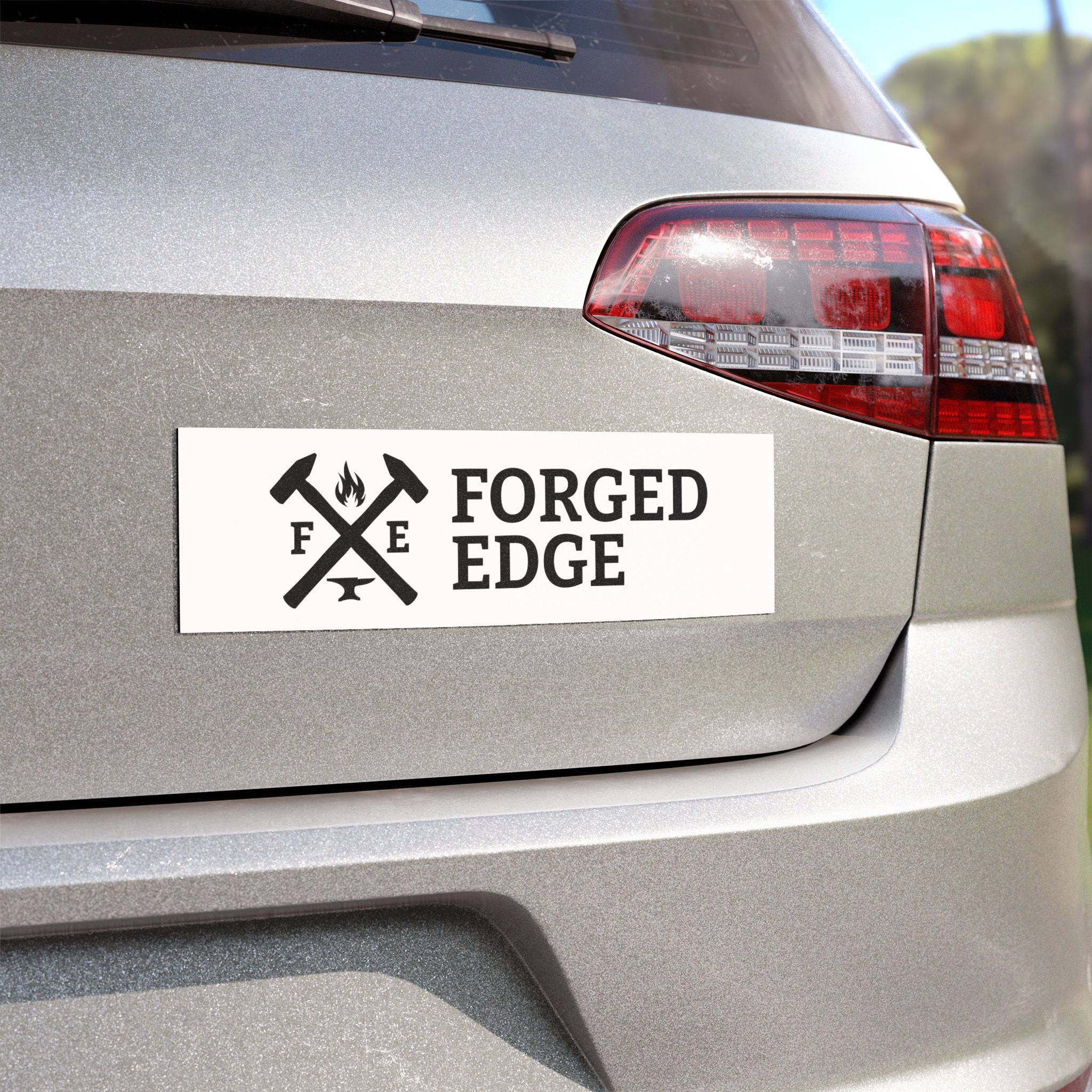 Forged Edge Logo Car Magnet