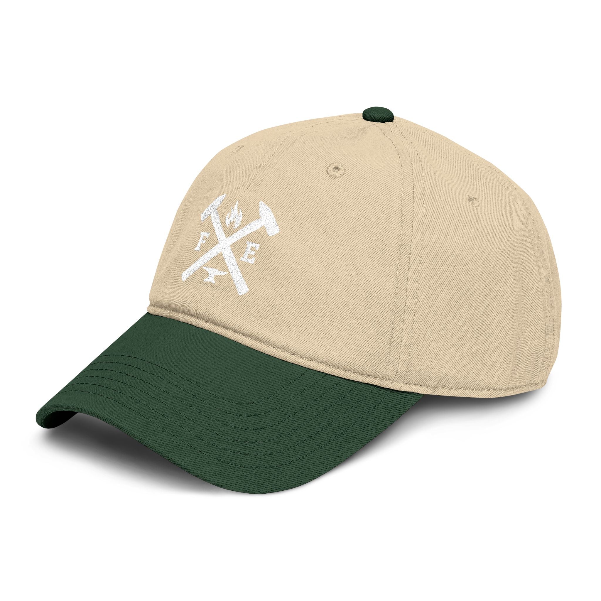 Washed Baseball Cap with Fire & Ax Outdoor Logo