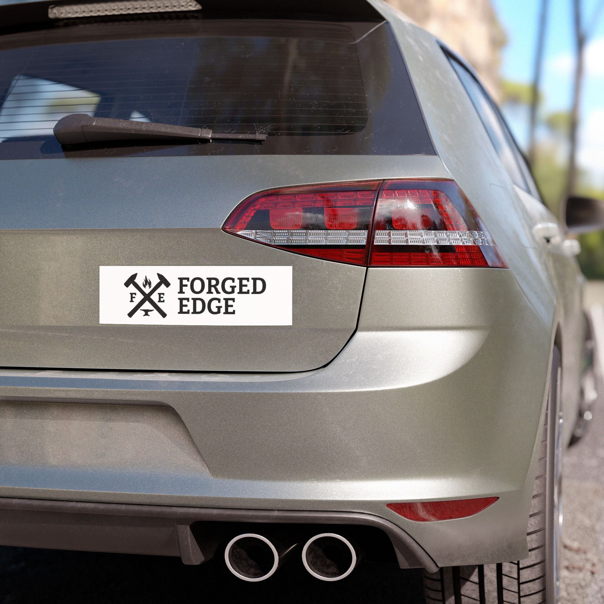 Forged Edge Logo Car Magnet
